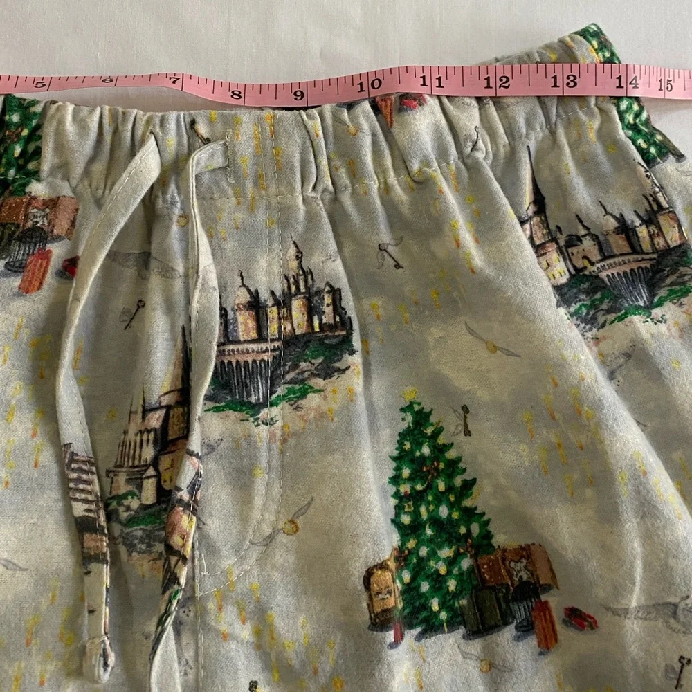 POTTERY BARN teen Harry Potter Christmas Organic Cotton Flannel‎ Pajama Set S ❗️